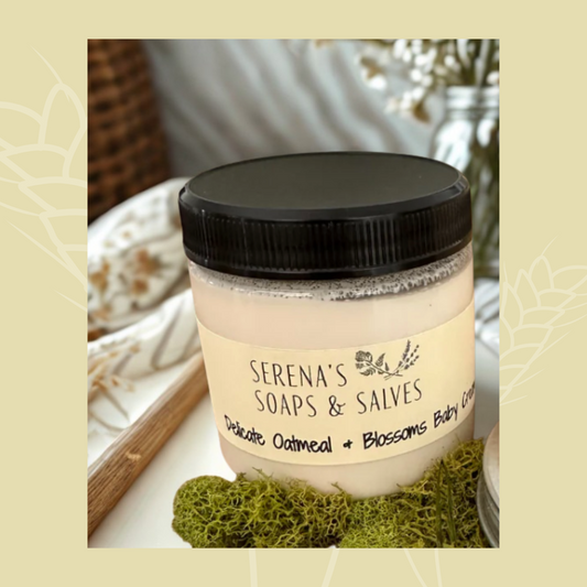 Oatmeal and Floral Blossom Baby Cream